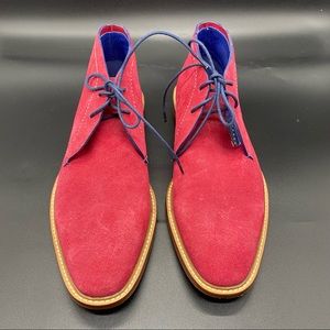 TED BAKER Suede Red Dress Shoes